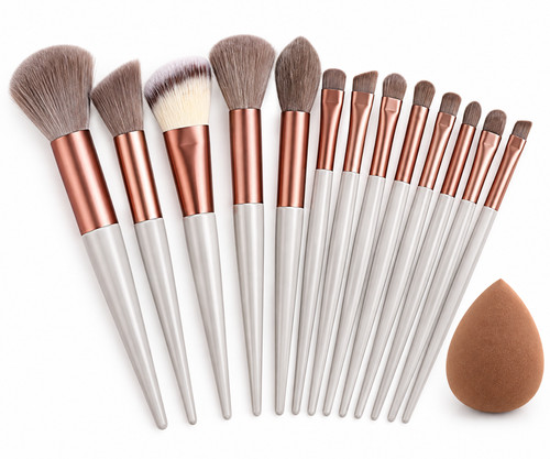 13pc makeup brush - set, with