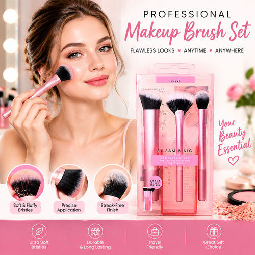 Makeup brush set professional - set,