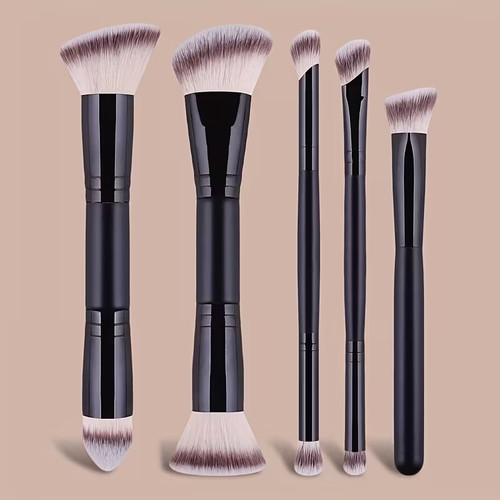 5pc double ended makeup brush - double,