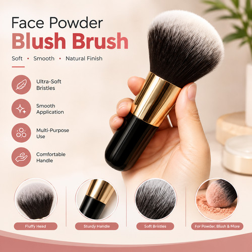 1pc large powder - 1pc, brush
