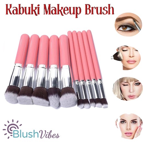 10pcs kabuki makeup brush set - 10pcs,